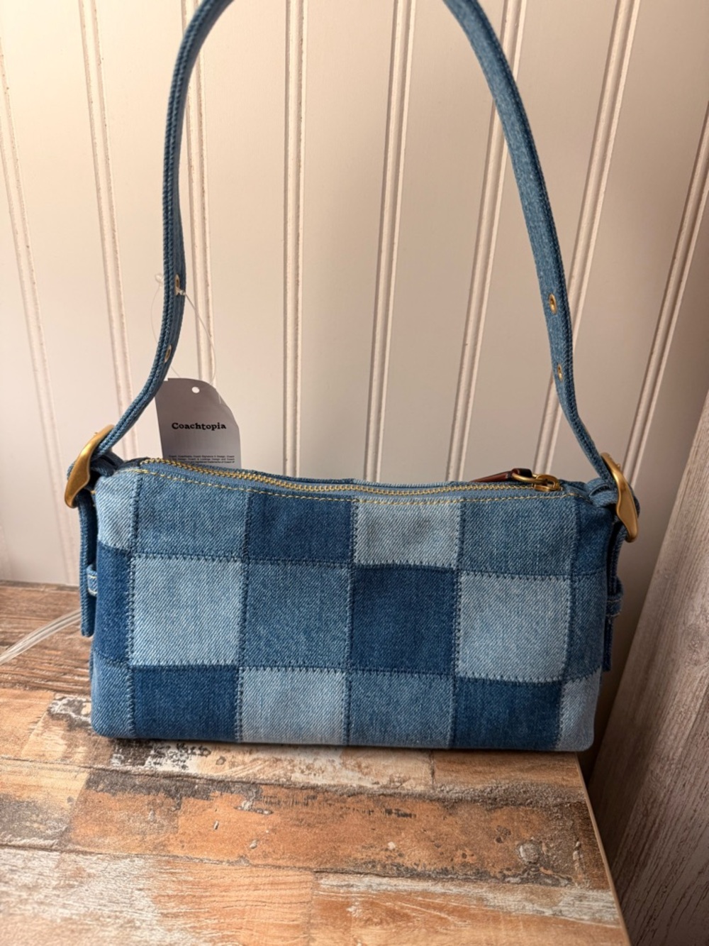 Coachtopia Alter/Ego Small Slouchy Shoulder Bag In Upcrafted Cotton - Picture 10 of 11